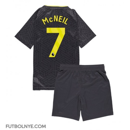 Camiseta Everton Dwight McNeil #7 Visitante Equipación para niños 2024-25 manga corta (+ pantalones cortos)